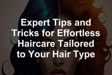 Expert Tips and Tricks for Effortless Haircare Tailored to Your Hair Type